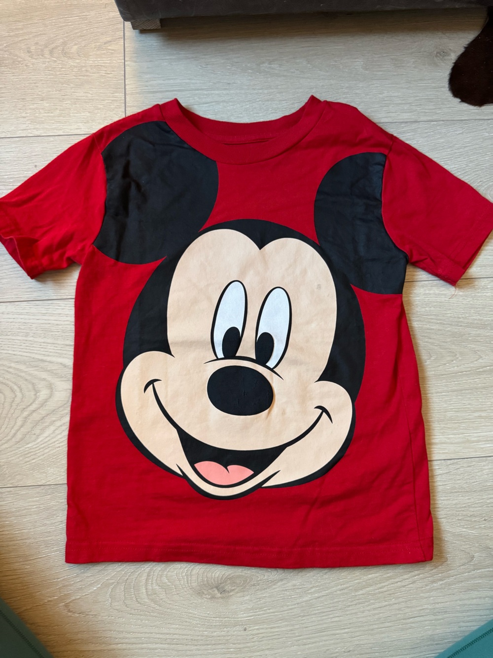 Disney Red Mickey Mouse Graphic Short Sleeve Tee